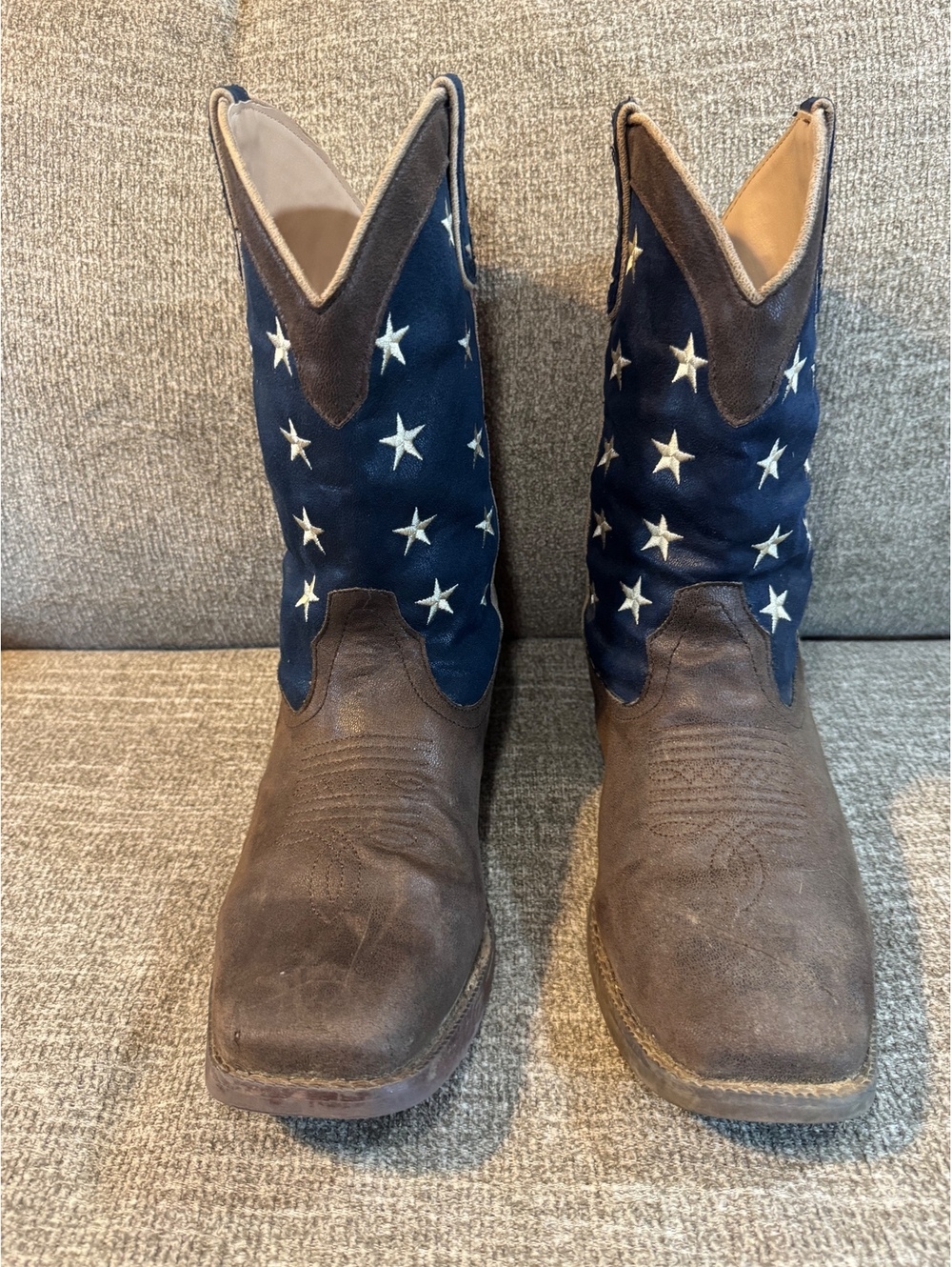 Roper American Patriot Western Cowboy Boots Size 10.5 left/11 right